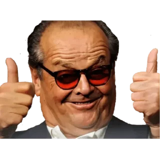 👍 emoji Jack Nicholson Telegram sticker 9 of 18