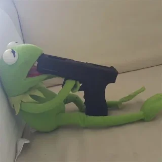 😌 emoji Kermit Telegram sticker 6 of 14