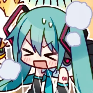😤 emoji Hatsune Miku Telegram sticker 20 of 31