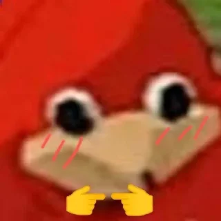 Sticker from Uganda knuckles