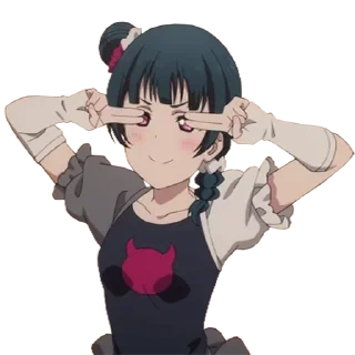 😅 emoji Yoshiko Tsushima Telegram sticker 16 of 58