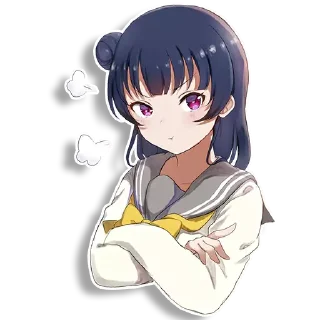😠 emoji Yoshiko Tsushima Telegram sticker 17 of 58