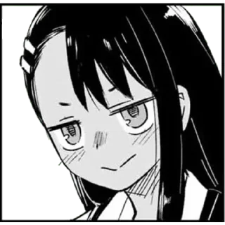😌 emoji Nagatoro Telegram sticker 20 of 34