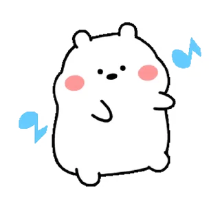 Sticker from Chubby White Bear || @GreySunders