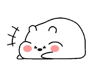 Sticker from Chubby White Bear || @GreySunders