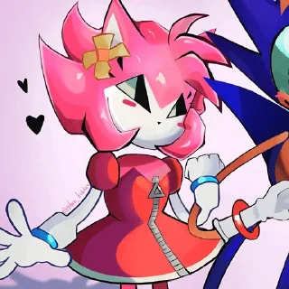 🌟 emoji Malware Amy → Sonic Rewrite // @rubynkoshaven Telegram sticker 7 of 110