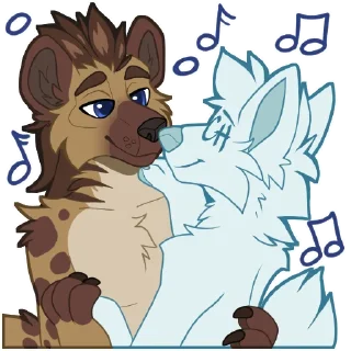 🕺 emoji Jed the Hyena - by @SukariDragon Telegram sticker 16 of 21