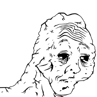 👴 emoji Wojak Telegram sticker 17 of 19