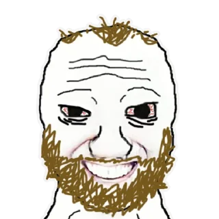 💦 emoji Wojak Telegram sticker 16 of 19
