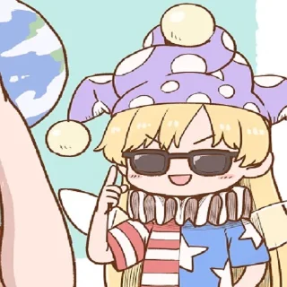 🇺🇸 emoji Poronegi touhou project Telegram sticker 9 of 51