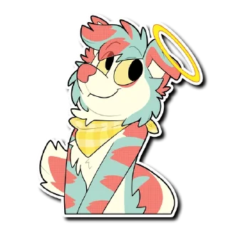 😇 emoji Apollo Telegram sticker 8 of 16