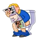 🍆 emoji Vault Boy Telegram sticker 16 of 26