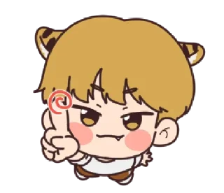 👆 emoji Cute Boy • @xxyuji Telegram sticker 21 of 80