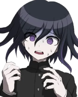 😥 emoji Kokichi Ouma 💜 — @stckrRobot Telegram sticker 12 of 111