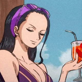 💐 emoji Nico Robin [by :@PlacestickersEdit] Telegram sticker 8 of 18