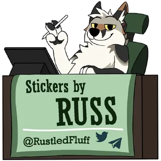 ➡️ emoji Lucky the Wolf Telegram sticker 17 of 43
