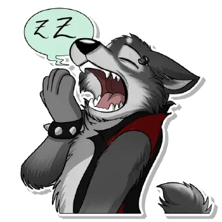 Sticker from Tremor The Wolf