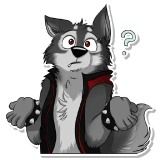 🙁 emoji Tremor The Wolf Telegram sticker 5 of 21