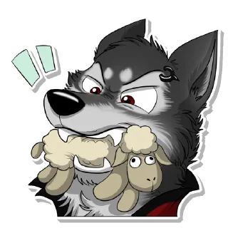 😠 emoji Tremor The Wolf Telegram sticker 12 of 21