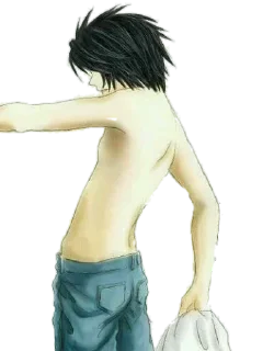 😶 emoji L Lawliet - @Blue_Rose_Sword Telegram sticker 20 of 30