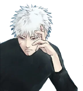 🤔 emoji Tobirama Senju @Blue_rose_sword Telegram sticker 21 of 40