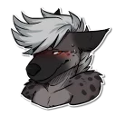 😳 emoji Ryff the Spotted Hyena Telegram sticker 13 of 32