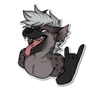 🤘 emoji Ryff the Spotted Hyena Telegram sticker 15 of 32