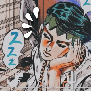 Sticker from Kishibe Rohan - @Nagitokomamaru