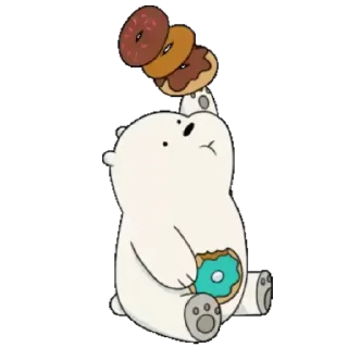 🍩 emoji Polar (We Bare Bears) Telegram sticker 14 of 24