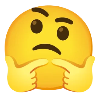 🤗 emoji 🤔 Thinking @gboardpecks 🤔 Telegram sticker 17 of 120