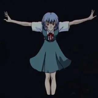💙 emoji 💙Rei Ayanami By:※Flávinha※💙 Telegram sticker 9 of 65