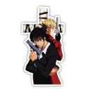 😌 emoji Trigun Telegram sticker 10 of 20
