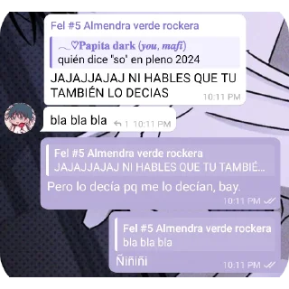 👍 emoji Bullying №2 de papita Telegram sticker 13 of 120