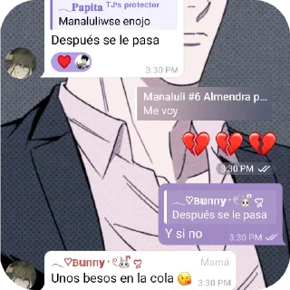 👍 emoji Bullying №3 de papita Telegram sticker 15 of 72