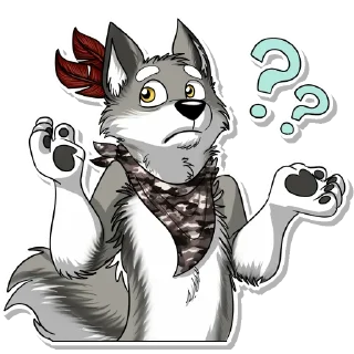 😕 emoji Wulfer Wolf Telegram sticker 22 of 97