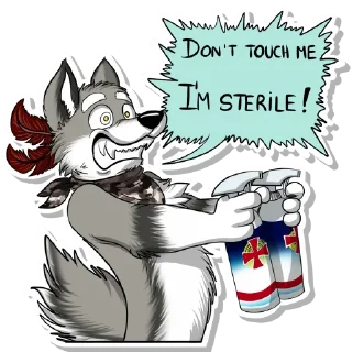 🧹 emoji Wulfer Wolf Telegram sticker 14 of 97