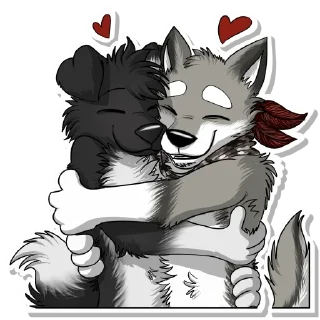 ❤️ emoji Wulfer Wolf Telegram sticker 15 of 97