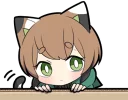 😶 emoji Tortoiseshell Kitten (2) Telegram sticker 7 of 120