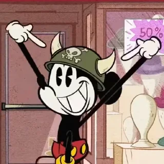 🐂 emoji Mickey Mouse Shorts Telegram sticker 6 of 48
