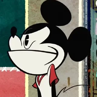 🤨 emoji Mickey Mouse Shorts Telegram sticker 14 of 48