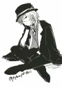 😕 emoji chuuya Telegram sticker 5 of 23