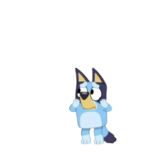 🙁 emoji Bluey Telegram sticker 13 of 120