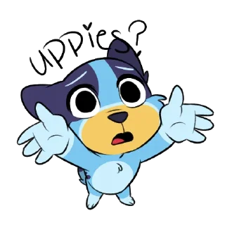 🥺 emoji Bluey! Telegram sticker 20 of 64