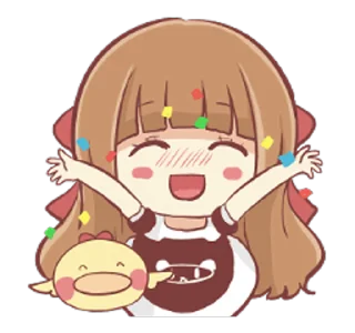 🎉 emoji ℒ𝓊፝֟፝֟𝓃𝒶 ᝰ.ᐟ 🩵 @nandinhaaa7 Telegram sticker 13 of 50