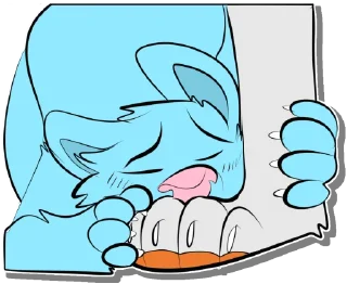 😘 emoji @RileeTheWolfie - Paws (EPawArt) Telegram sticker 16 of 41