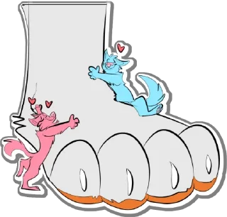 🐾 emoji @RileeTheWolfie - Paws (EPawArt) Telegram sticker 23 of 41