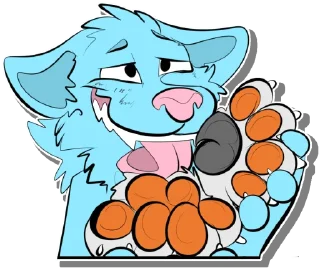 👅 emoji @RileeTheWolfie - Paws (EPawArt) Telegram sticker 10 of 41