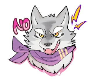 Sticker from Gray wolf