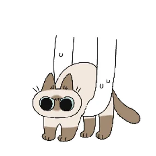 😕 emoji Siamese Cat Azuki 2 Telegram sticker 7 of 16