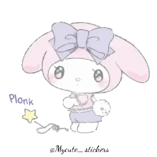 Sticker from My Melody pastel @Mycute_stickers